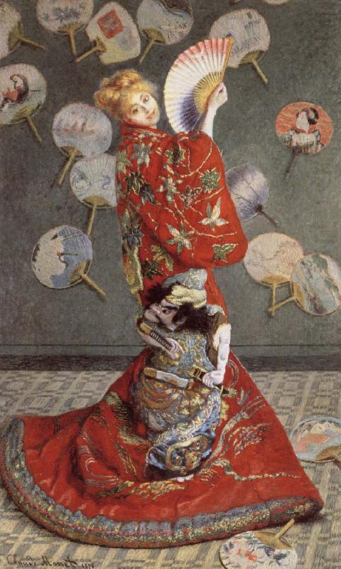 Madame Monet in Japanese Costume, Claude Monet